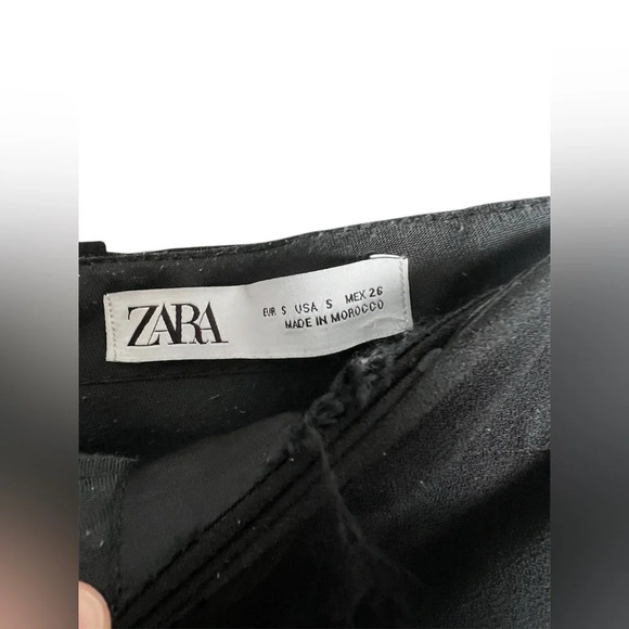 Zara Black Dress Pants Wide Legged Size Smalll - Picture 4 of 4